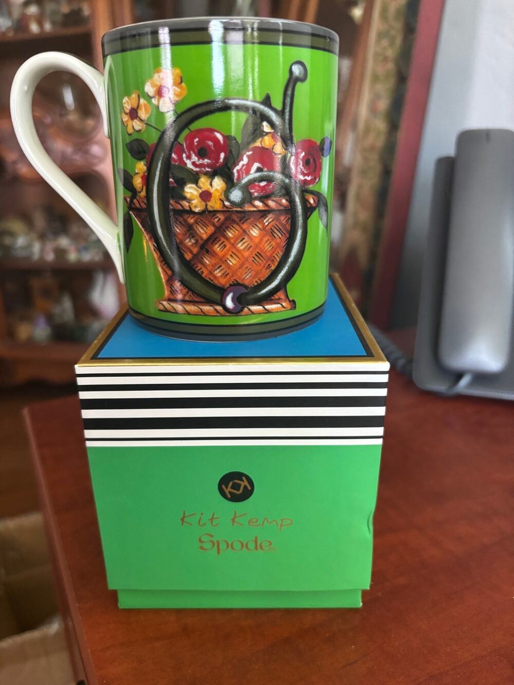 Collectible Kit Kemp Alphabet Monogram Mug By SPode Letter "G"